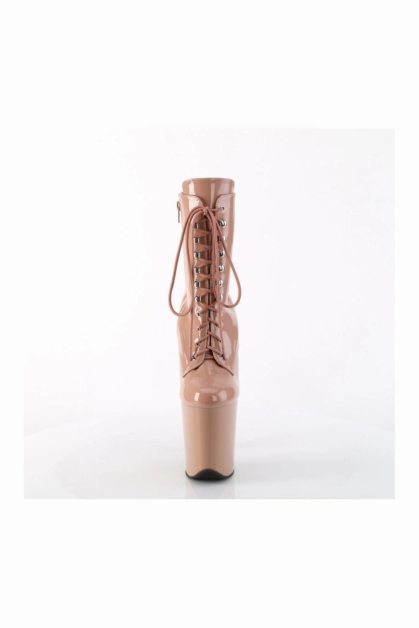 FLAMINGO-1020 Rose Gold Patent Ankle Boot