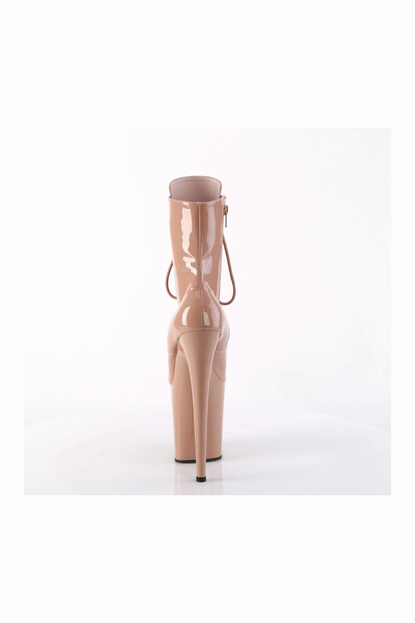 FLAMINGO-1020 Rose Gold Patent Ankle Boot