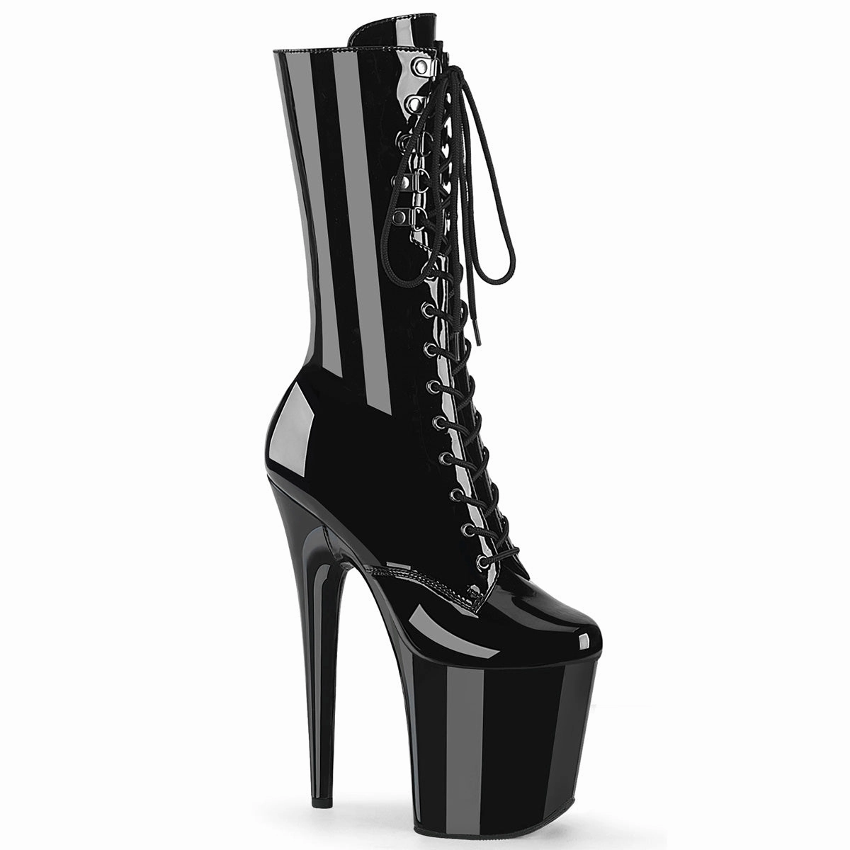 FLAMINGO-1054  Black Patent/Black