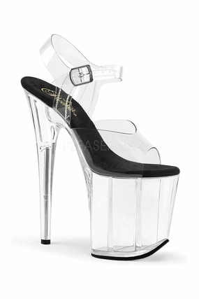 FLAMINGO-808 Platform Sandal  | Black Vinyl