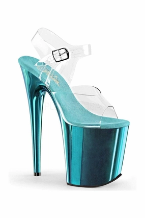 FLAMINGO-808 Platform Sandal  | Clear Vinyl