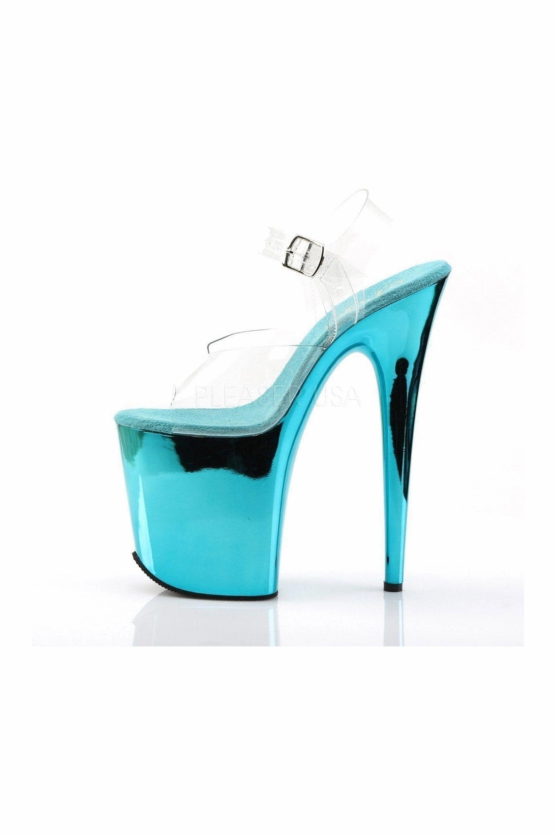 FLAMINGO-808 Platform Sandal  | Clear Vinyl