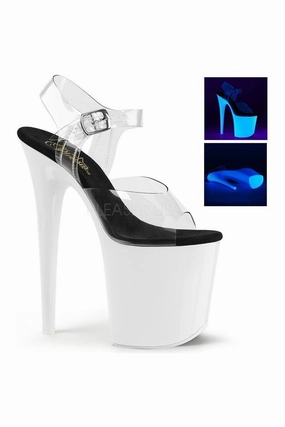 FLAMINGO-808UV Platform Sandal  | Clear Vinyl