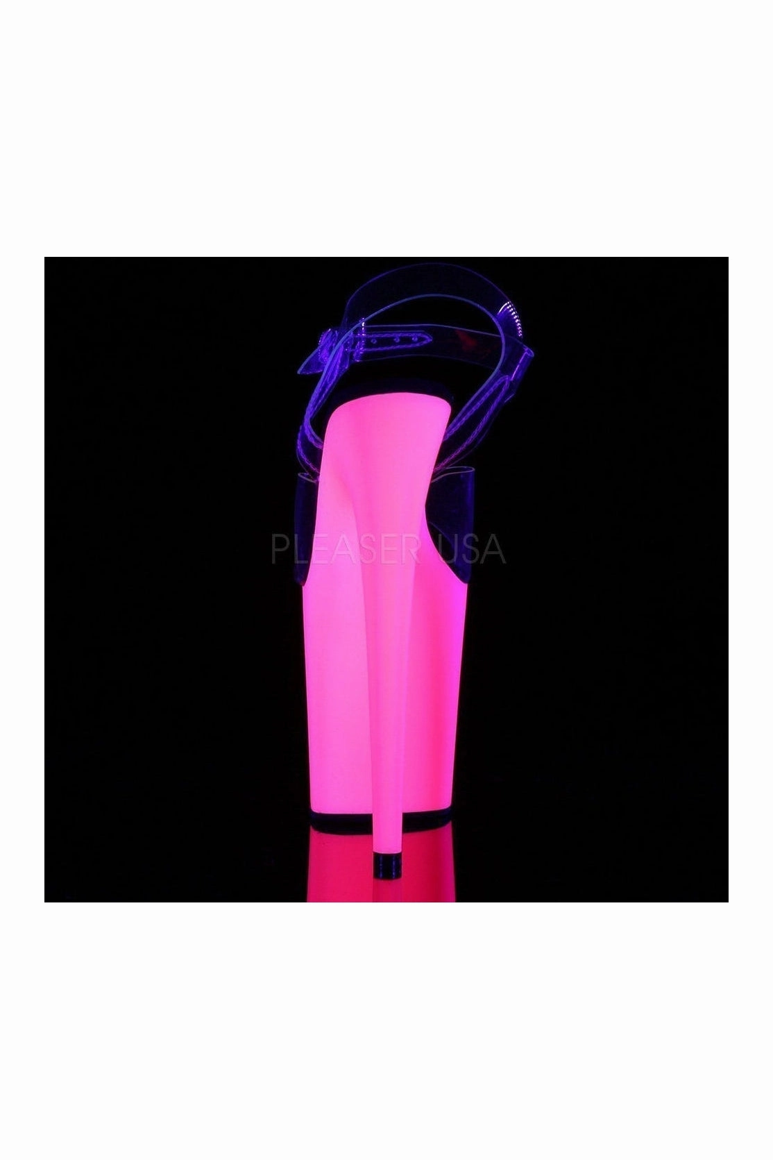 FLAMINGO-808UV Platform Sandal  | Clear Vinyl