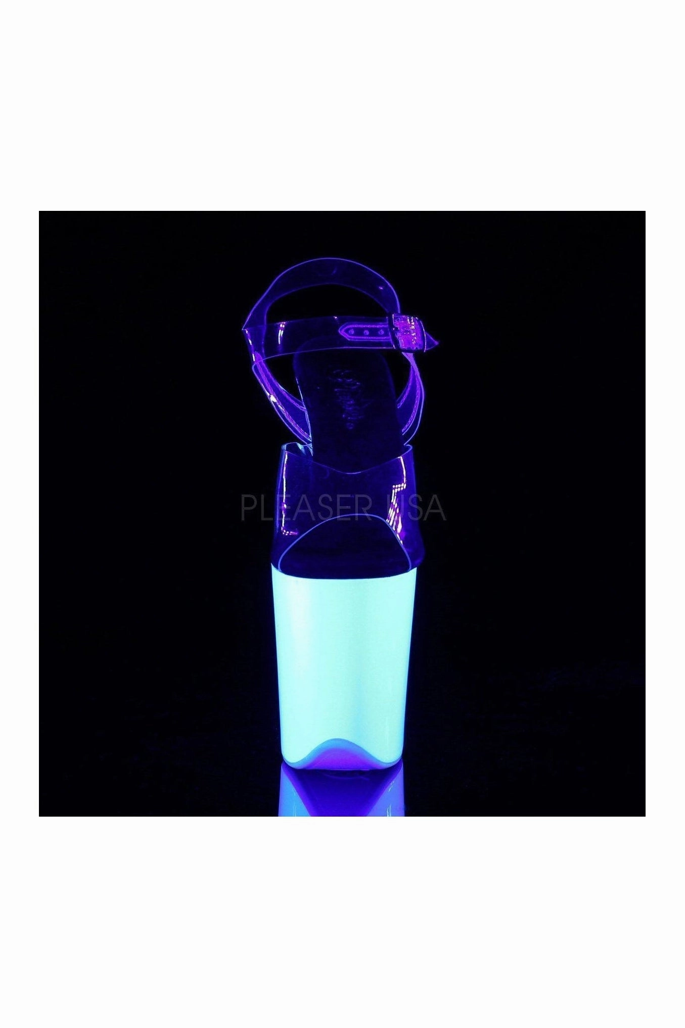 FLAMINGO-808UV Platform Sandal  | Clear Vinyl