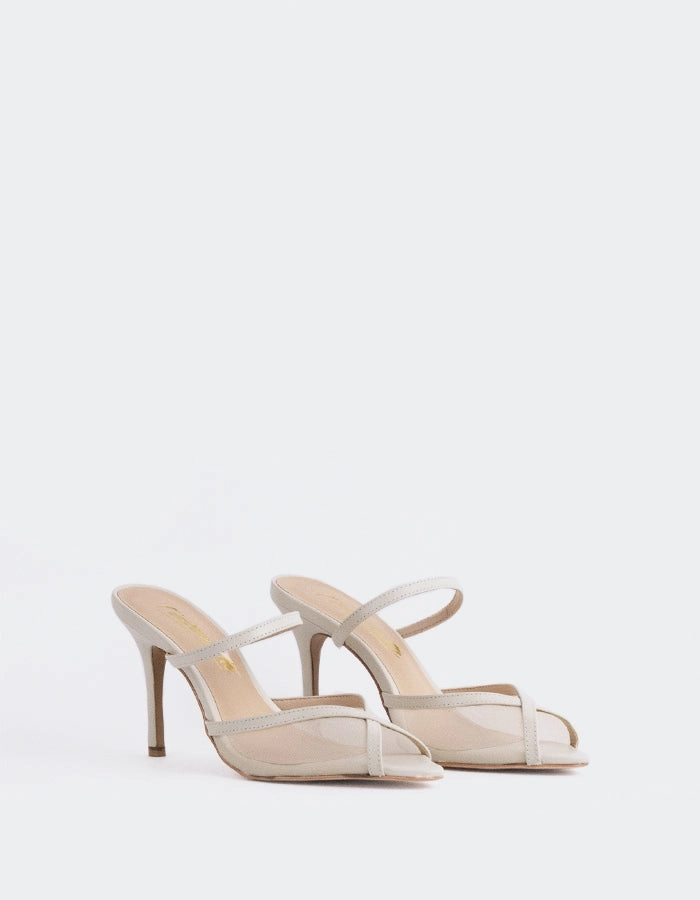 Gloxinia Off White Leather