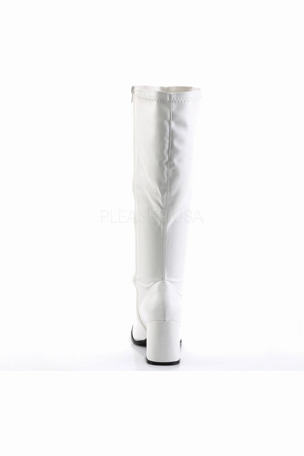 GOGO-300WC Go Go Boot | White Faux Leather