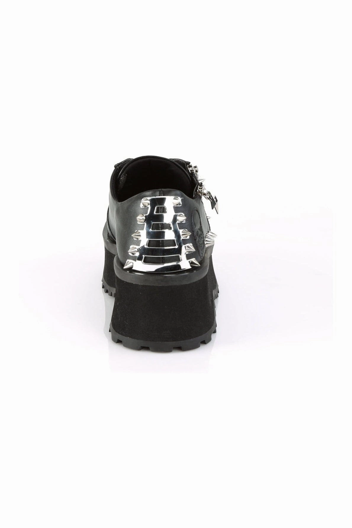 GRAVEDIGGER-04 Black Vegan Leather Cyber Shoe