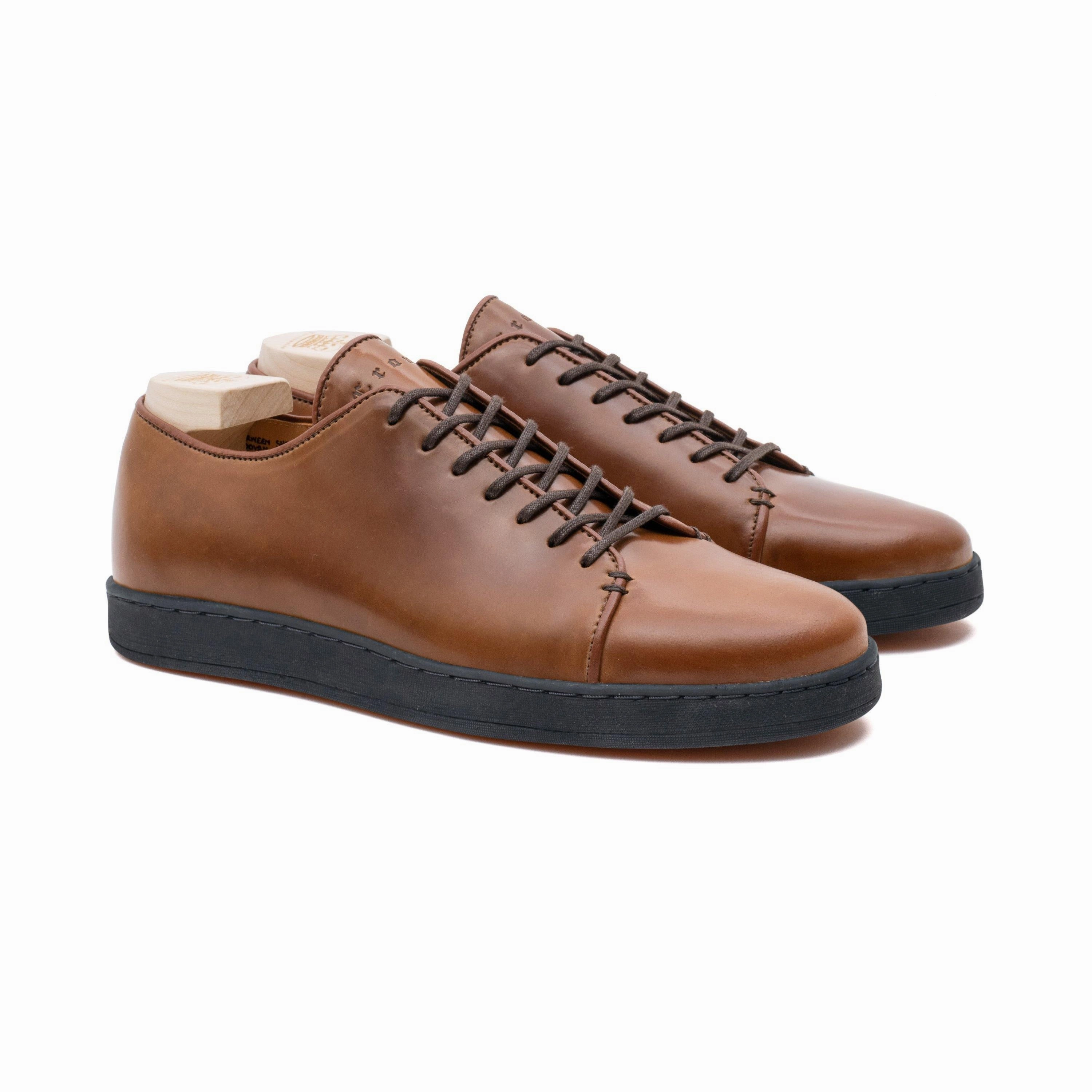 Harlestone Derby - Horween Bourbon Shell Cordovan - Deluxe Care Pack
