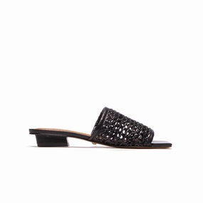 Hibiscus Black Leather