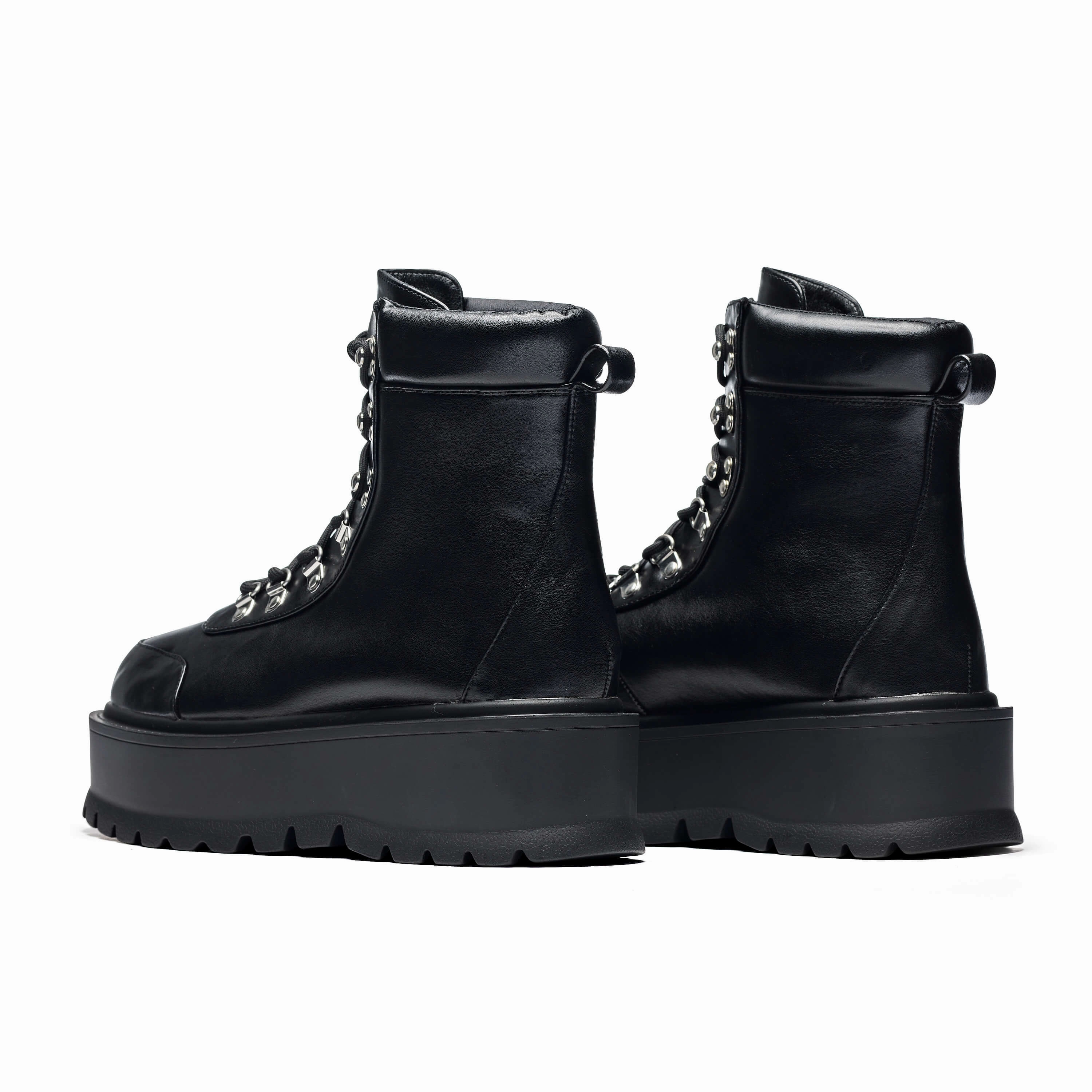 HYDRA All Black Matrix Platform Boots