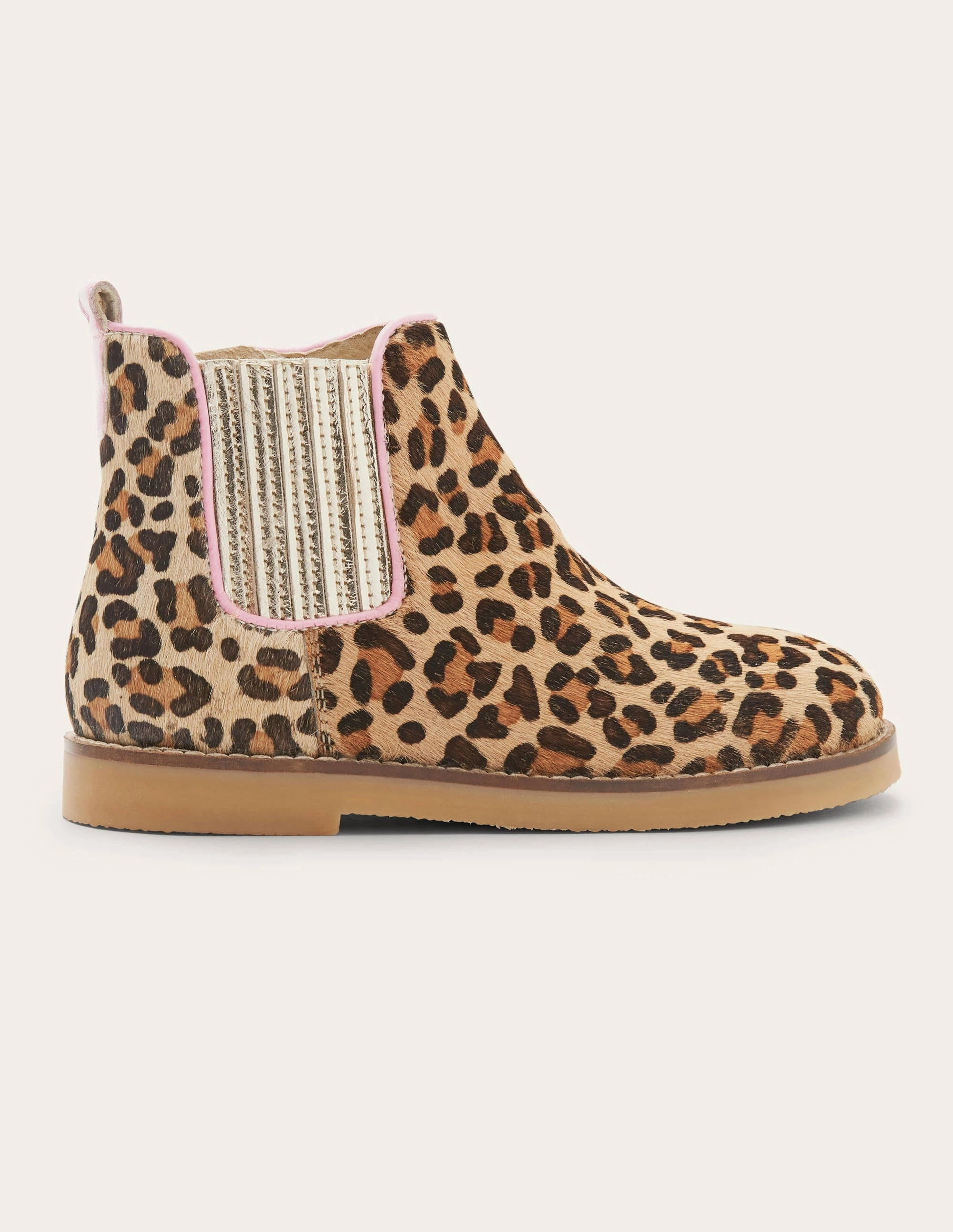 Leather Chelsea Boots-Leopard