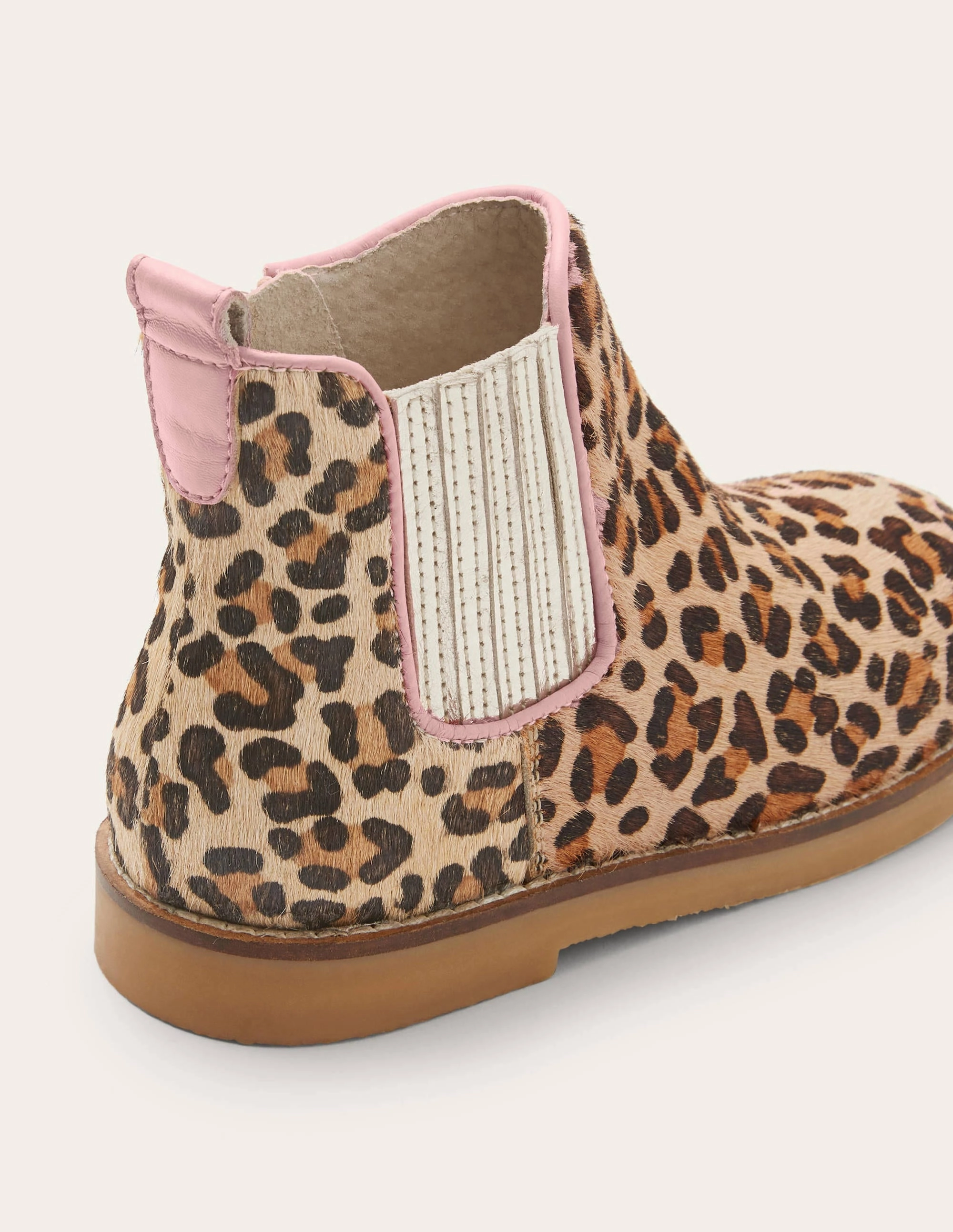 Leather Chelsea Boots-Leopard