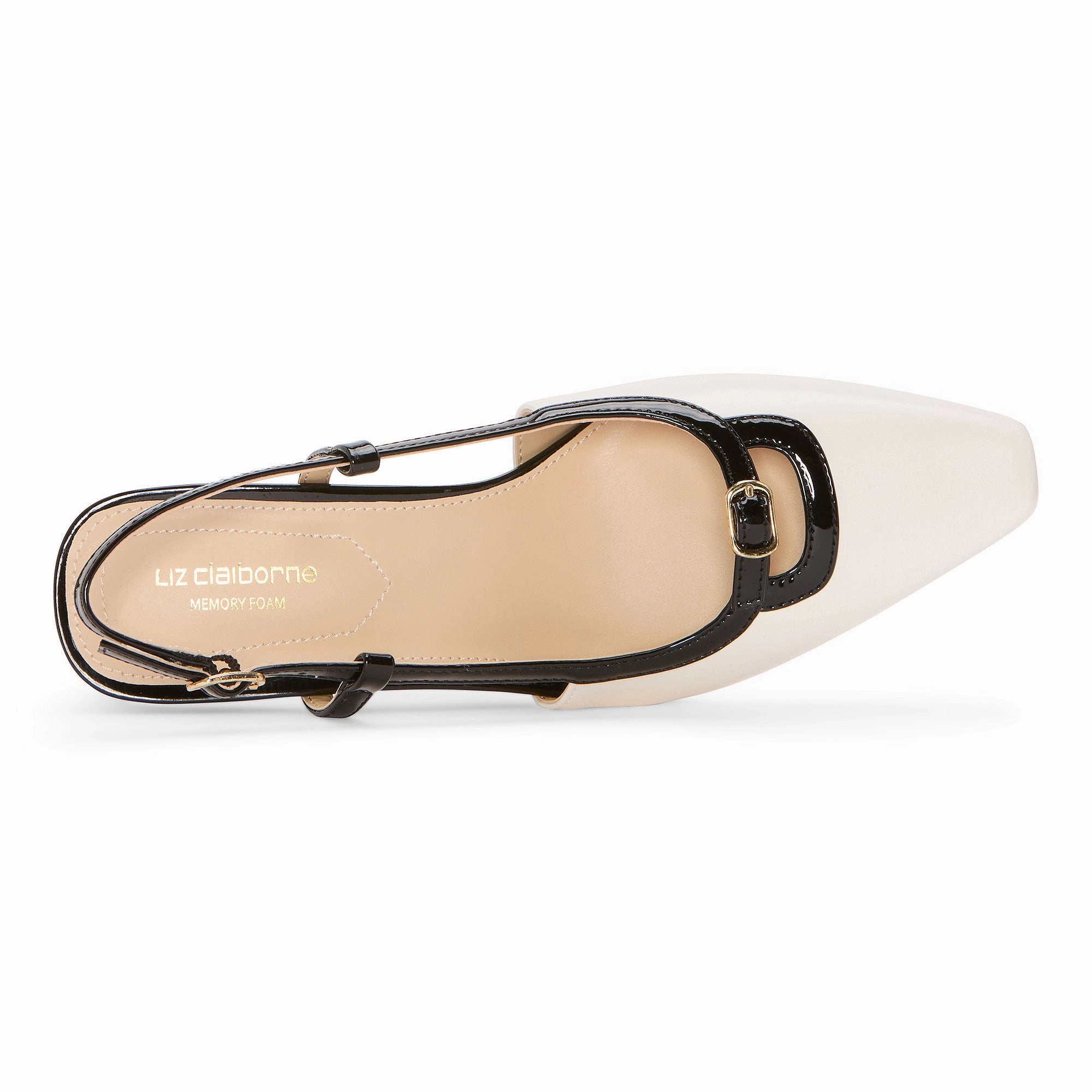 Liz Claiborne Womens Riverview Spool Heel Pumps - CREAM 6 MEDIUM