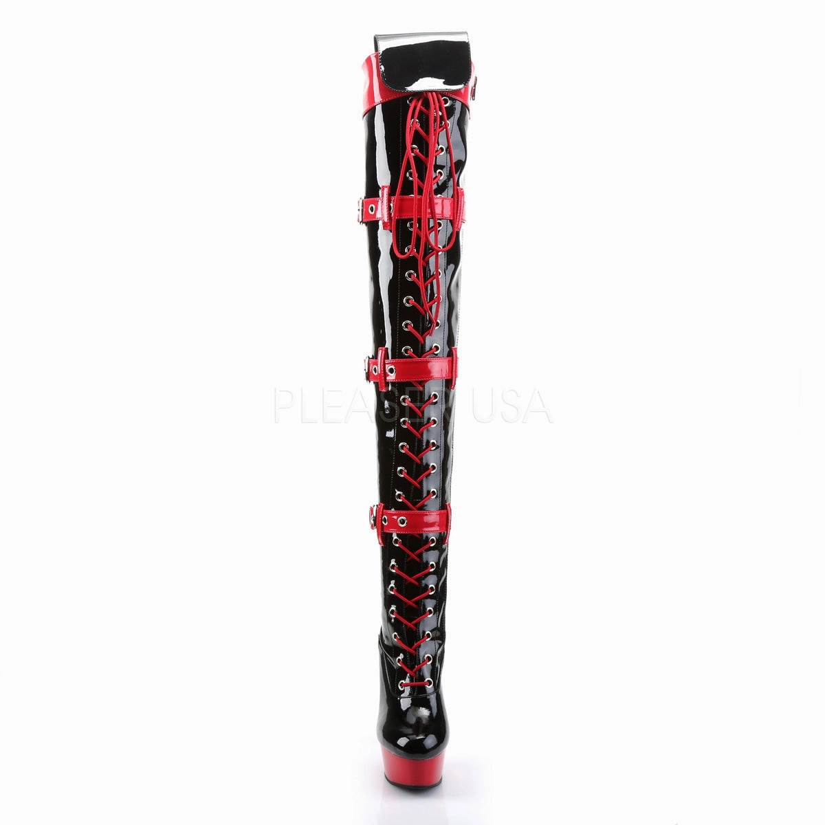 MEDIC-3028  Black-Red Patent/Red