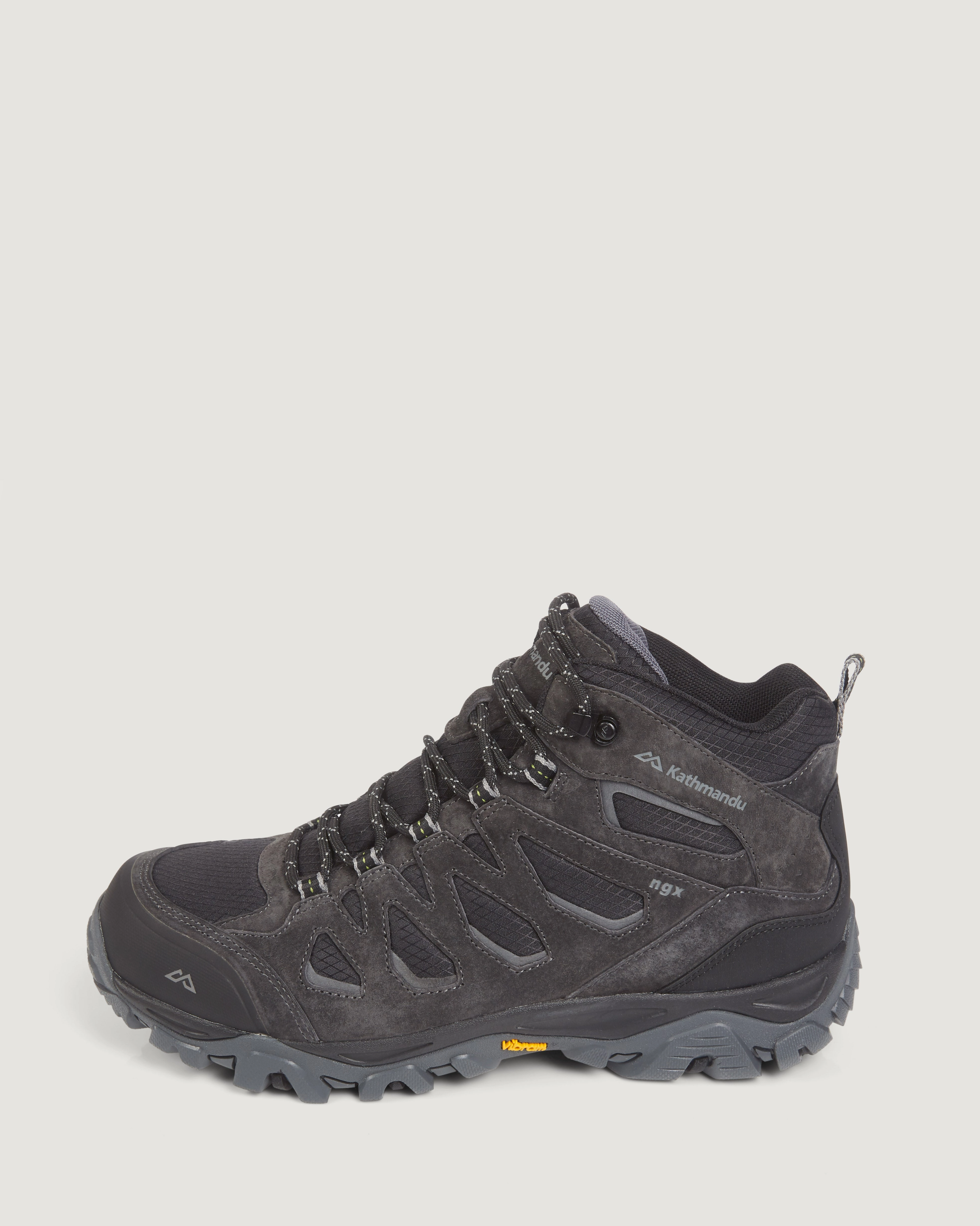 Men's Mornington Waterproof Mid Hiking Boots - Black/Black Sea