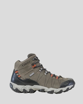 Men's Oboz Bridger Mid Hiking Boots - Wide  - Black Sea