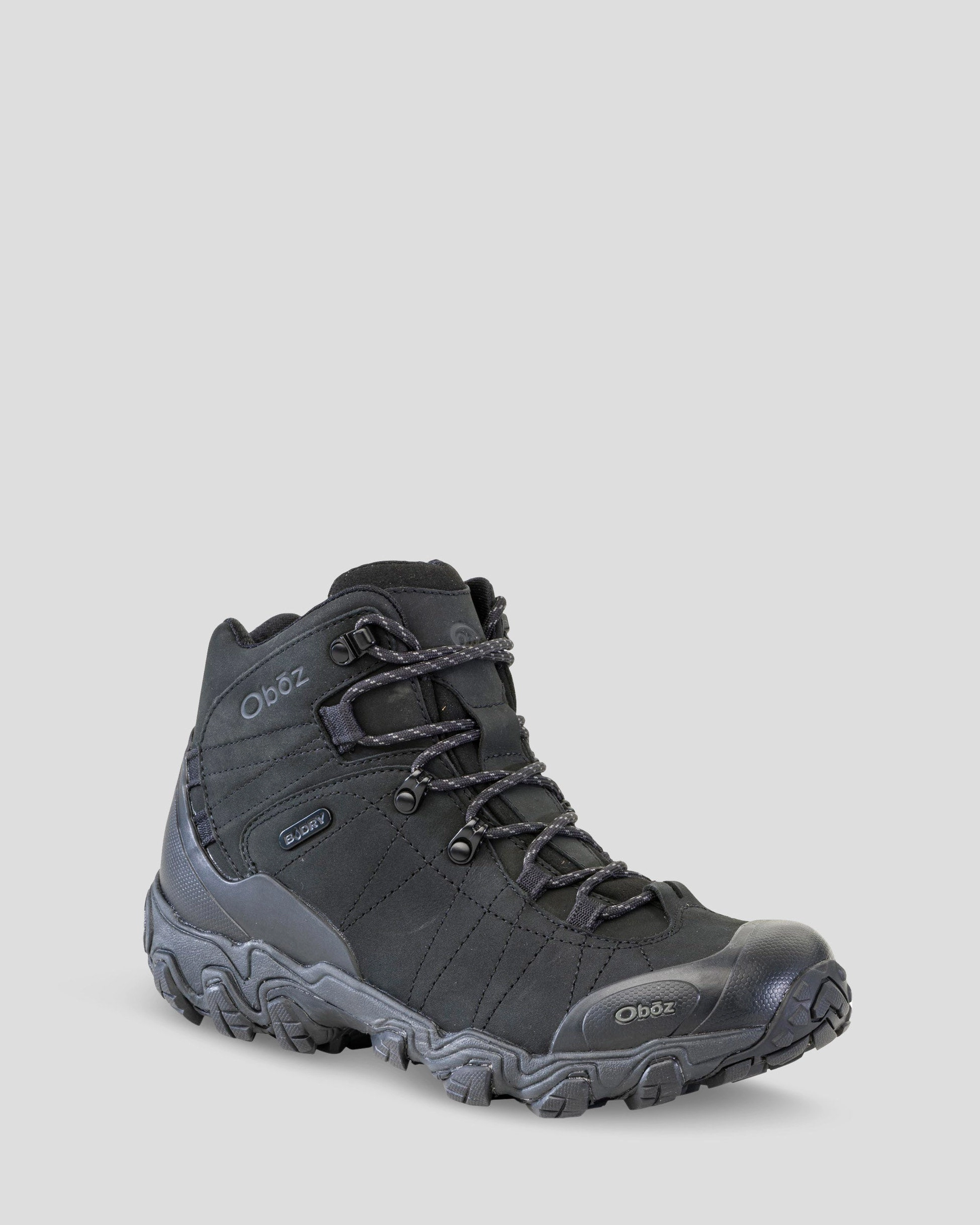 Men's Oboz Bridger Waterproof Mid Hiking Boots - Black Sea