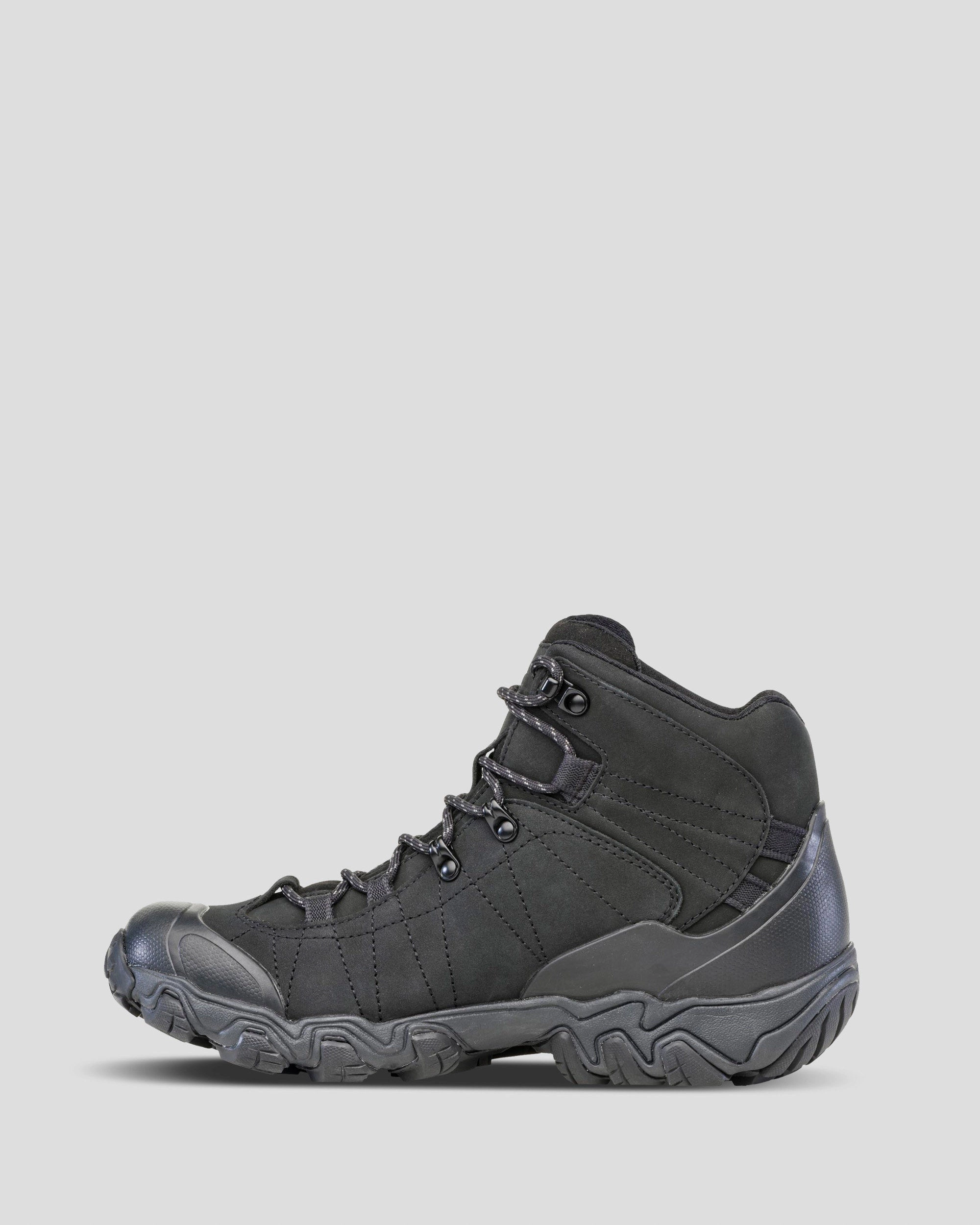 Men's Oboz Bridger Waterproof Mid Hiking Boots - Black Sea
