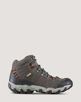 Men's Oboz Bridger Waterproof Mid Hiking Boots - Wide - Raven
