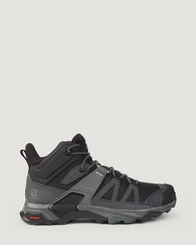 Men's Salomon X Ultra 4 GORE-TEX Mid Hiking Boots - Black/Magnet/Pearl Blue