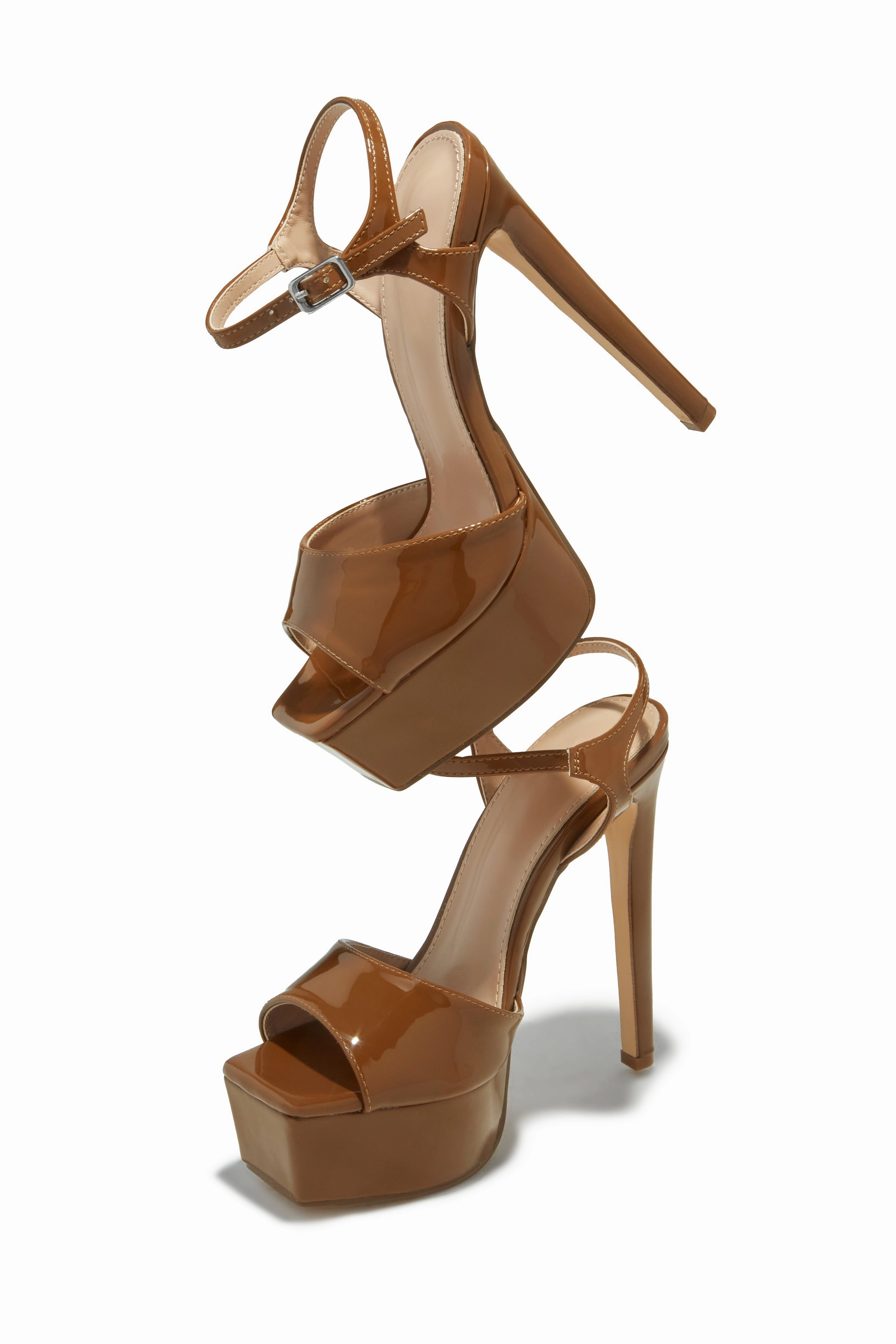 Paulina Platform High Heels - Tan