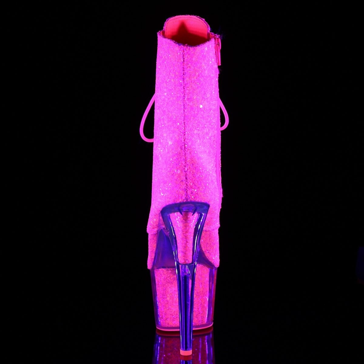 Pleaser ADORE-1020G-Neon Pink-Size 10-Clearance