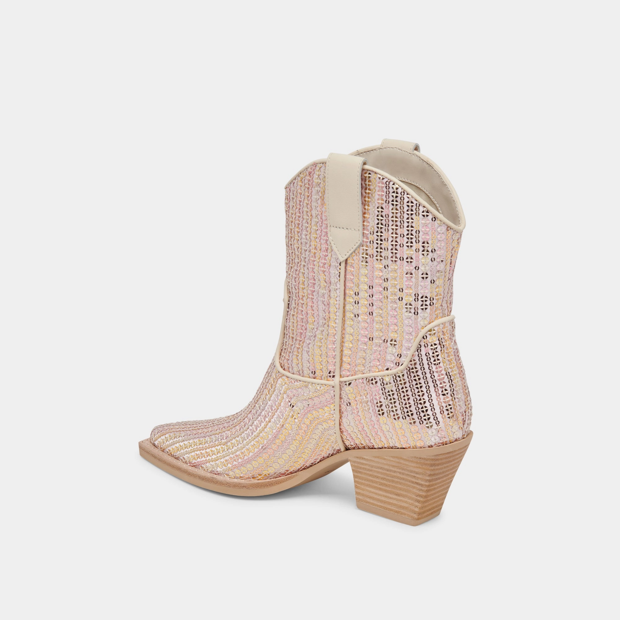 RUNA SEQUIN BOOTS CREME SEQUIN