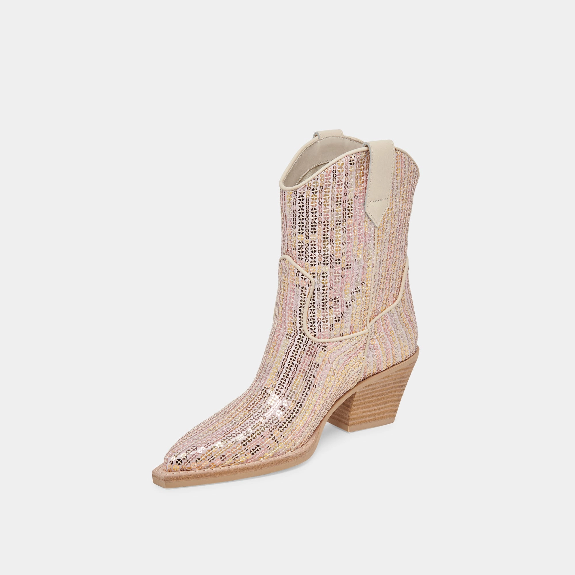 RUNA SEQUIN BOOTS CREME SEQUIN