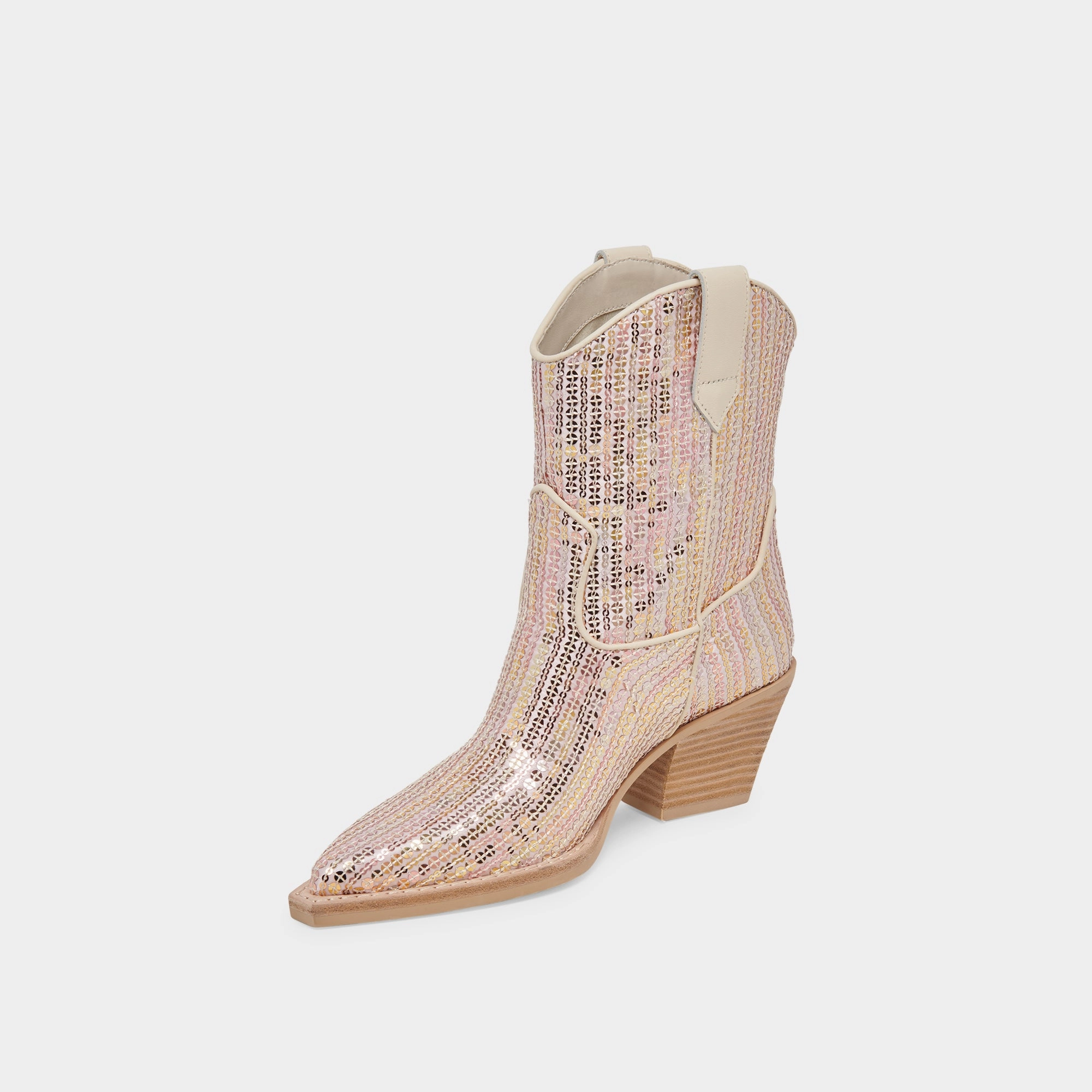 RUNA SEQUIN BOOTS CREME SEQUIN