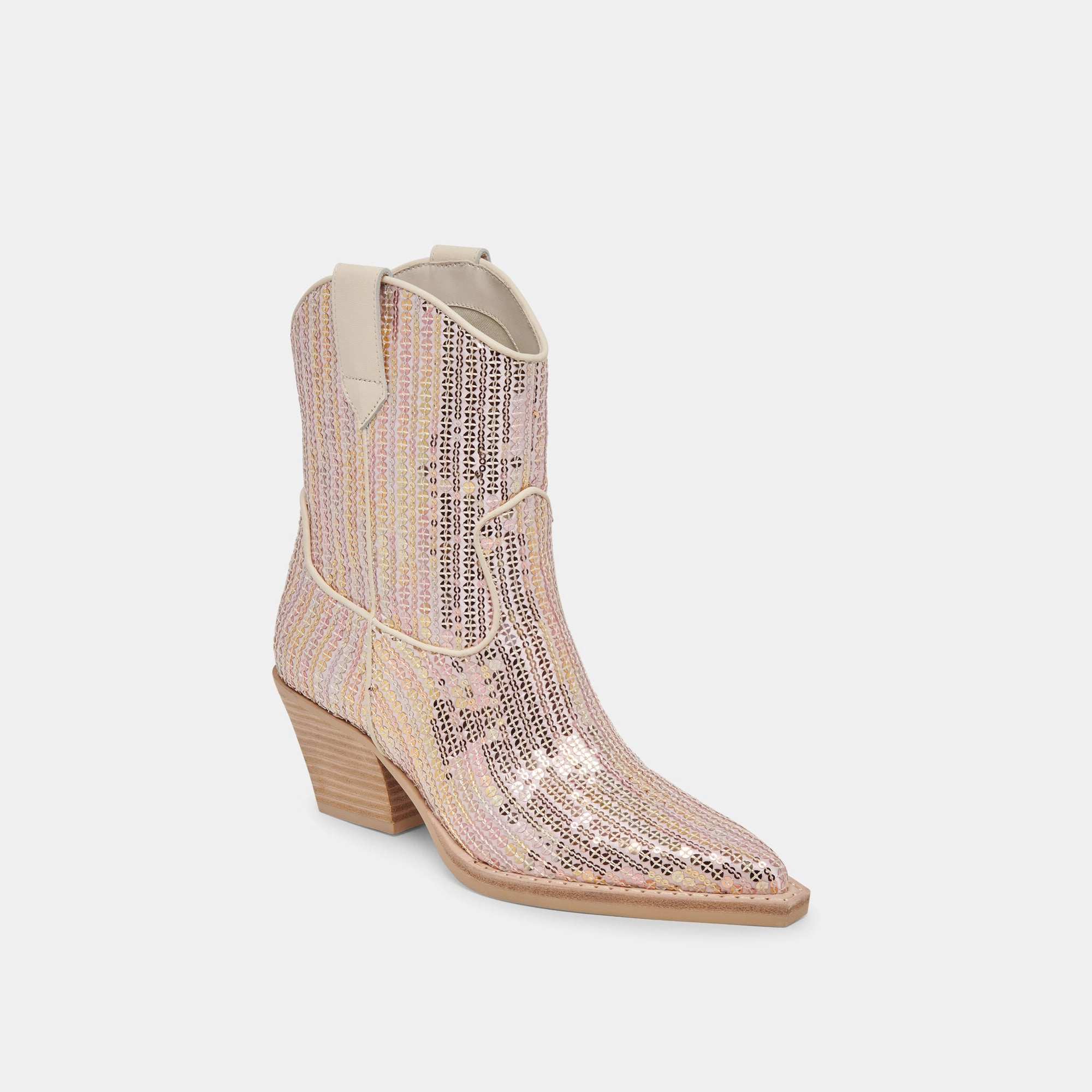 RUNA SEQUIN BOOTS CREME SEQUIN