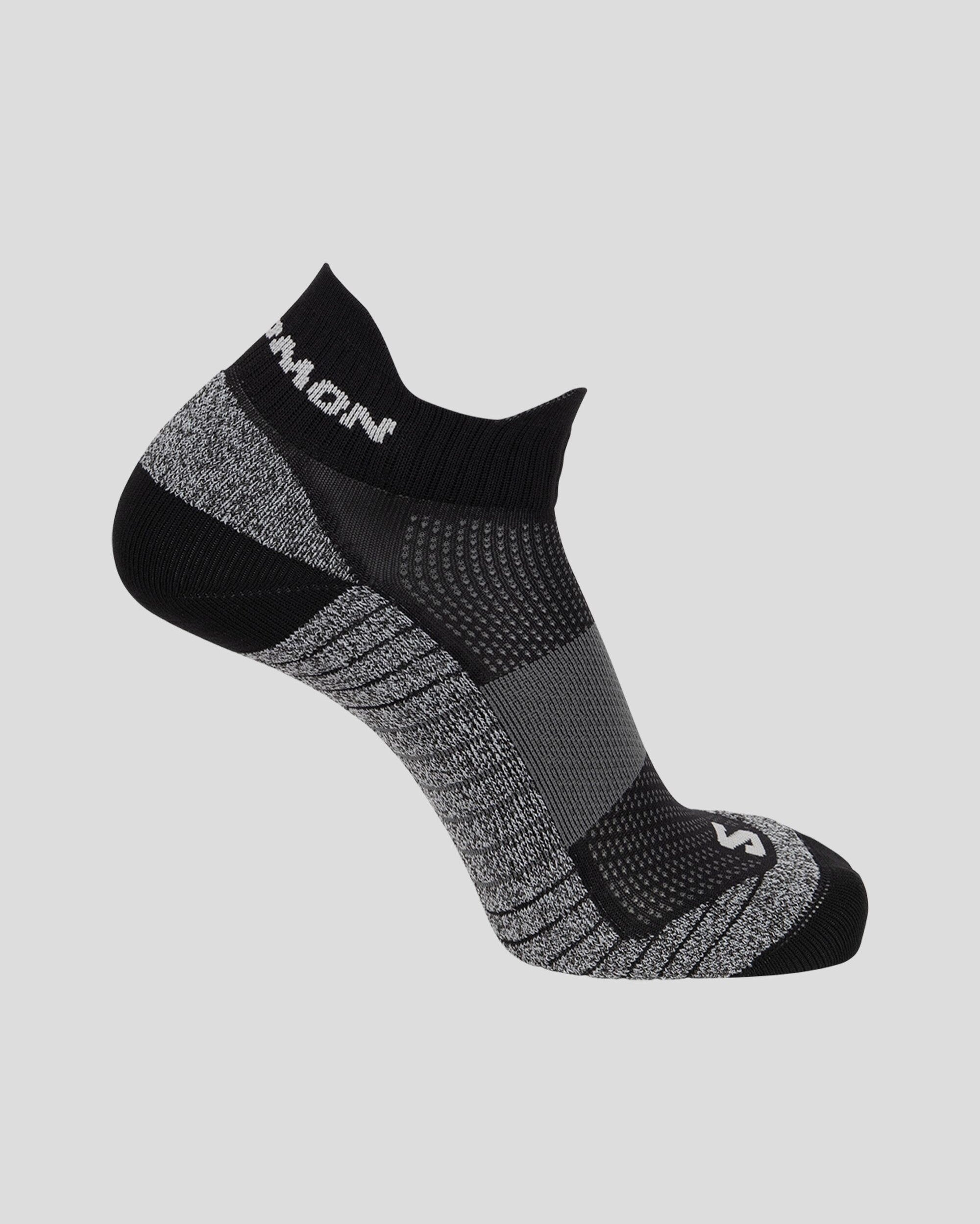 Salomon Aero Ankle Socks - Black/Ebony/Pearl Blue