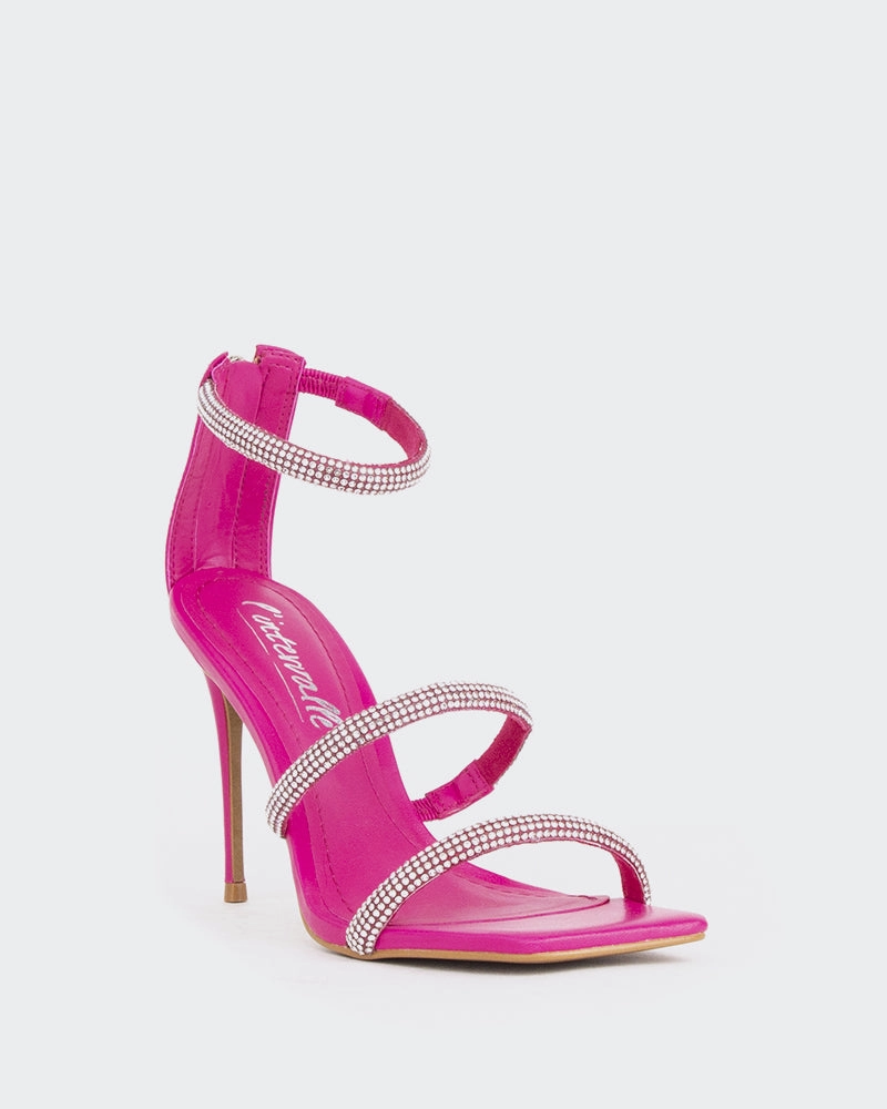 Shamari, Fucshia Leather/Cuir Fucshia