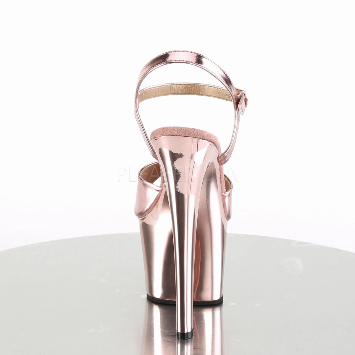 SKY-309  Rose Gold Metallic Pu/Rose Gold Chrome