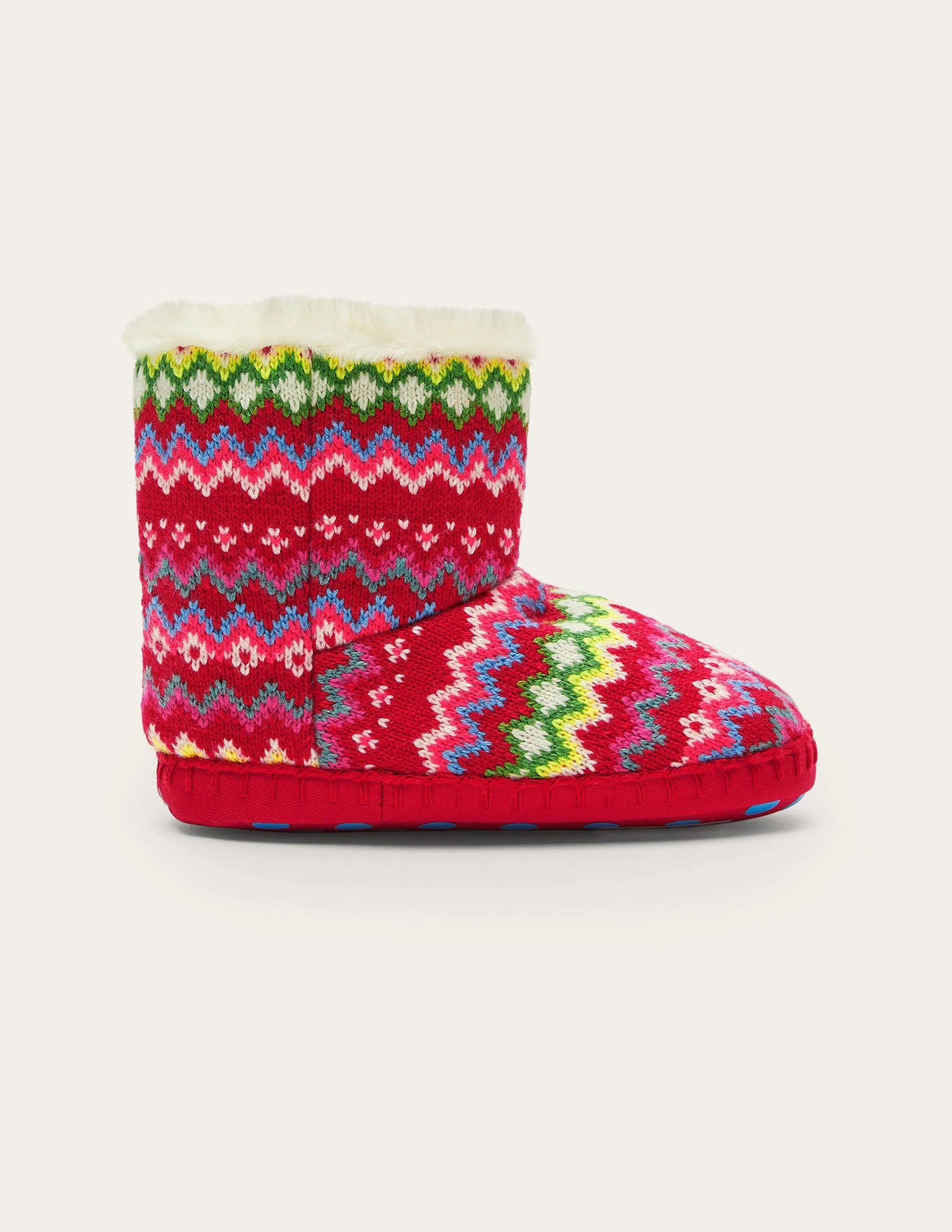 Slipper Boots-Multi Fairisle