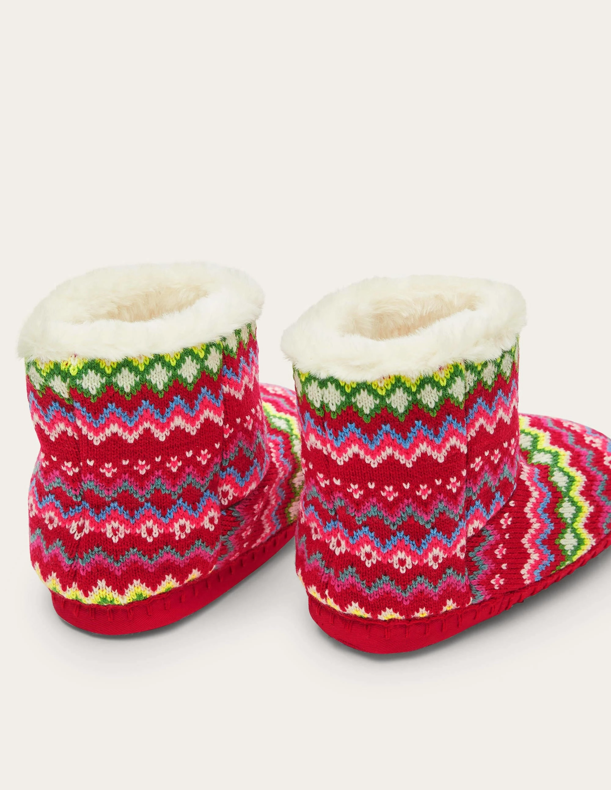 Slipper Boots-Multi Fairisle