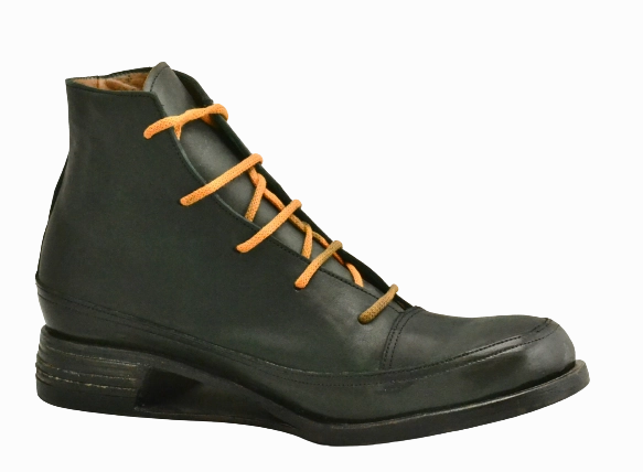 Sneaker boot  |  green black | hollow wedge
