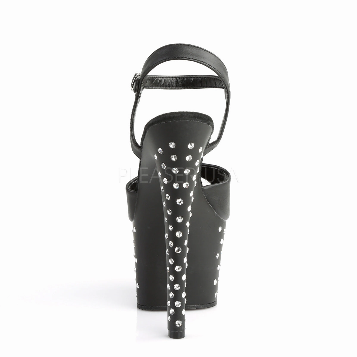 STARDUST-709  Black Faux Leather/Black Matte