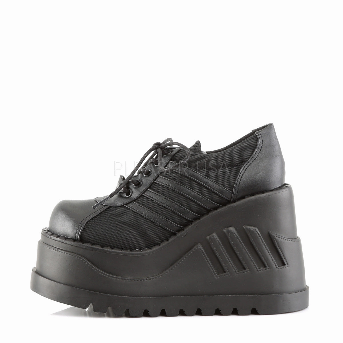 STOMP-08  Black Vegan Leather