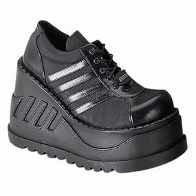 STOMP-08  Black Vegan Leather