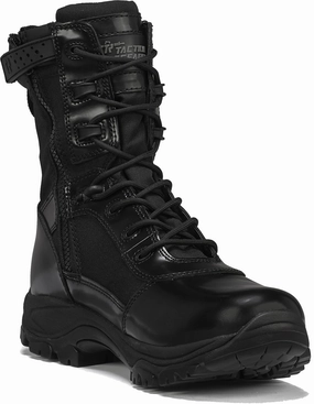 Tactical Research Men's Class-A TR908Z 8" Hot Weather High Shine Side-Zip Boot