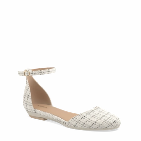 The Jocelyn - Bone Tweed Flat - FINAL SALE