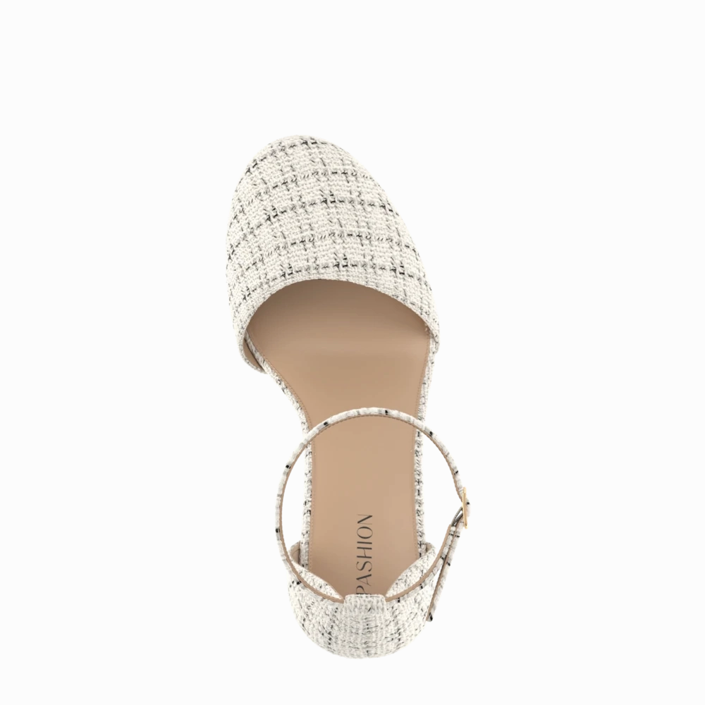 The Jocelyn - Bone Tweed Flat - FINAL SALE