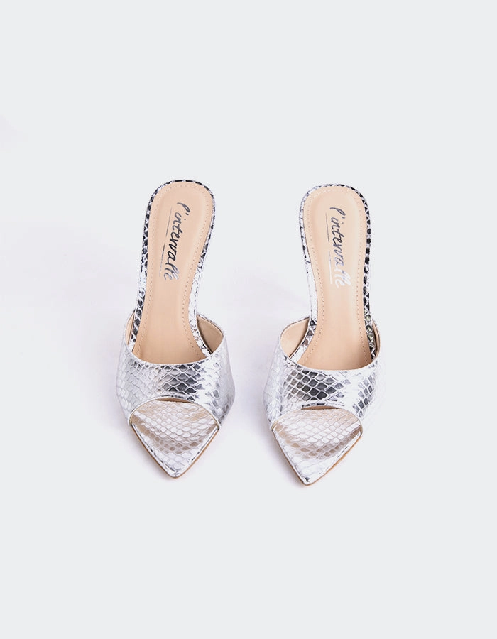 Thelma Silver Snake Leather