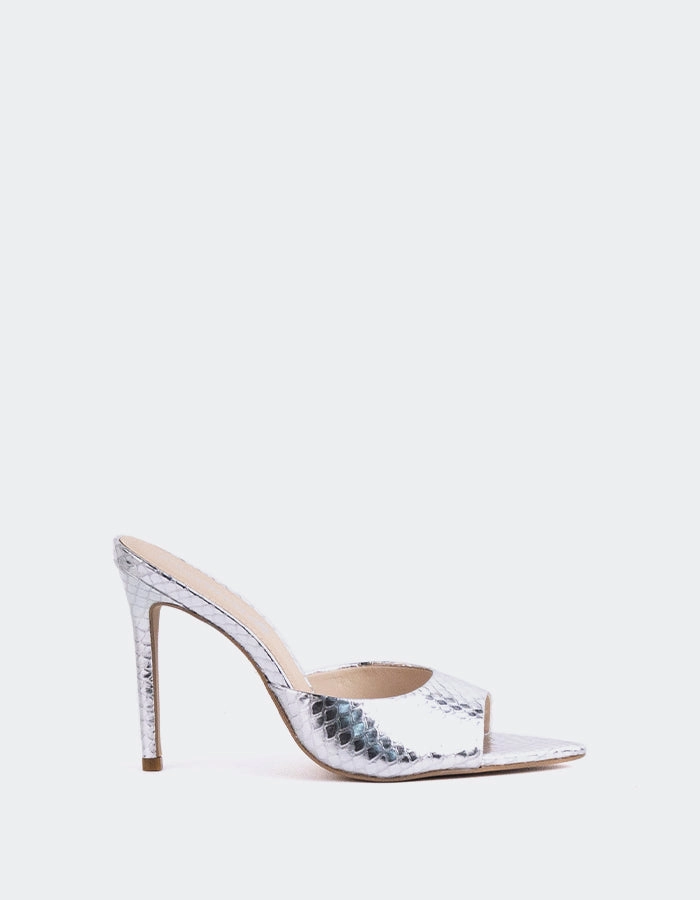 Thelma Silver Snake Leather