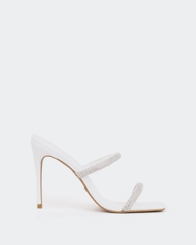 Tinsley, White Leather/Cuir Blanc