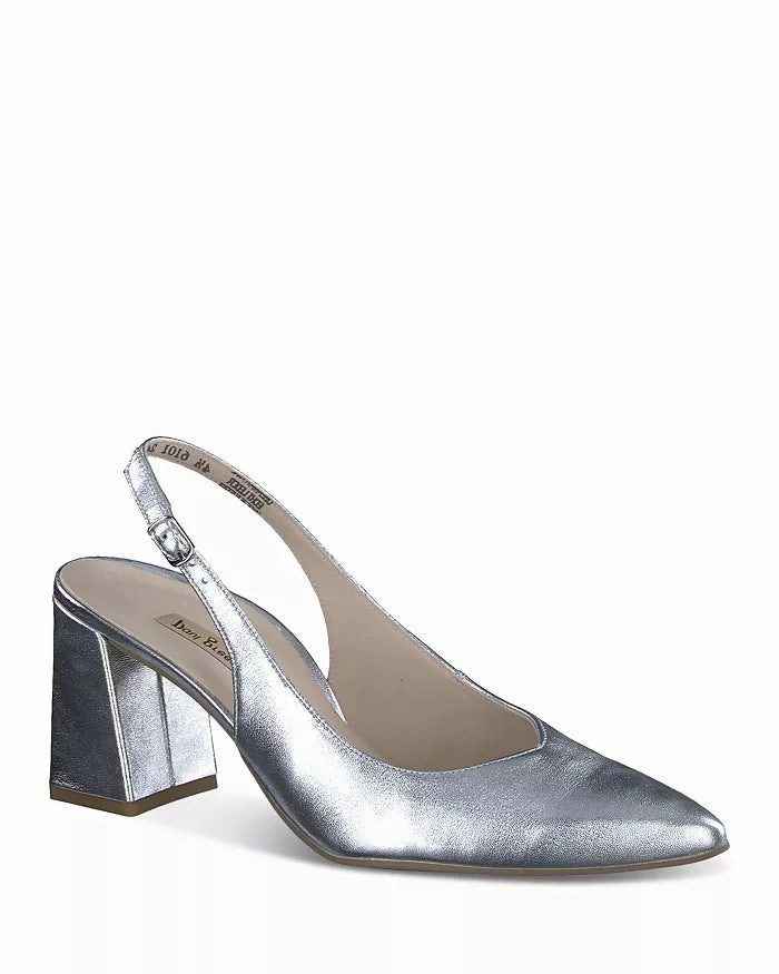 Toluca Sling Pumps Metallic
