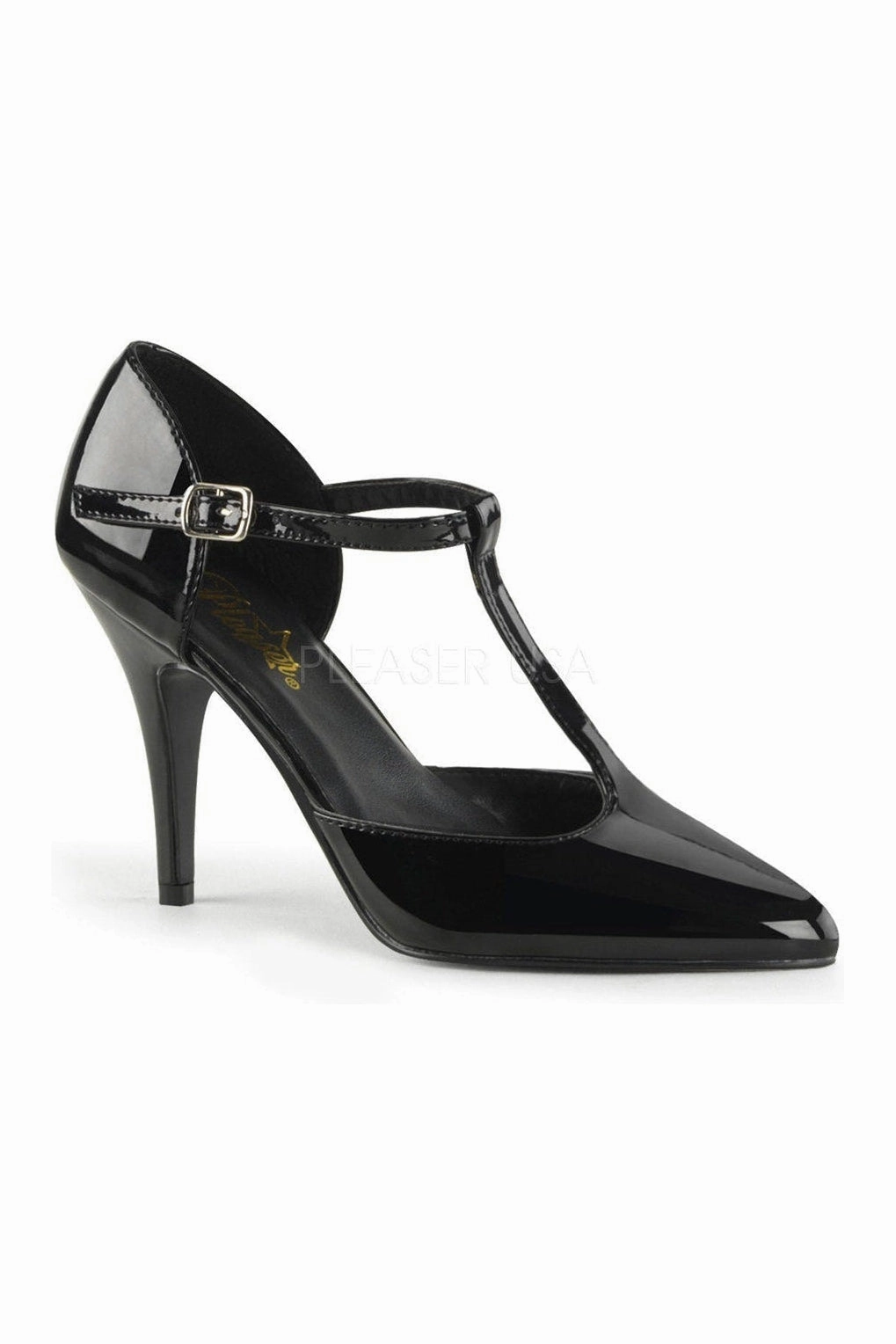 VANITY-415 Pump  | Black Patent