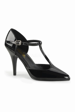 VANITY-415 Pump  | Black Patent