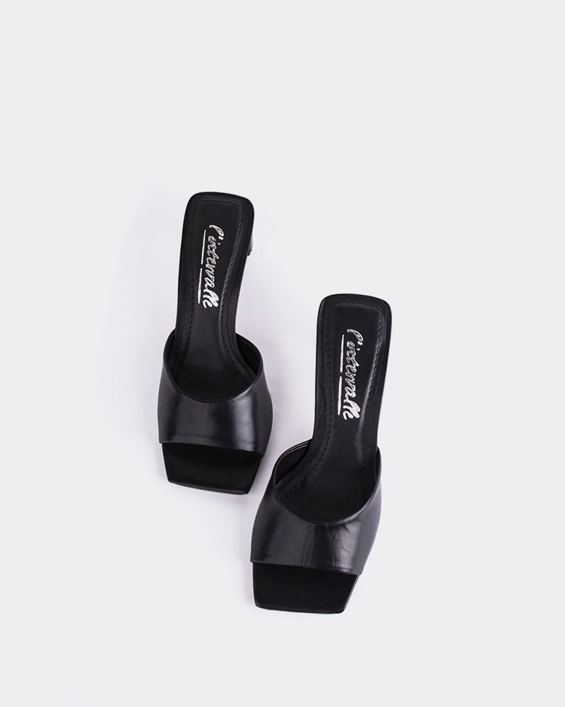 Visalia Black Leather